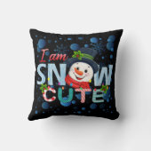 Ik ben Schattige van sneeuw Kussen (Achterkant)