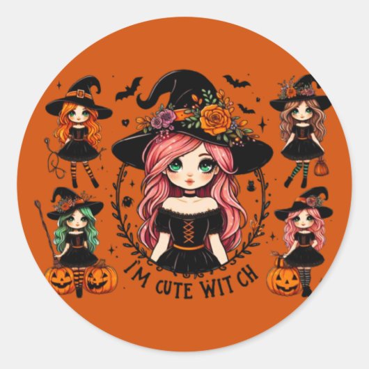 Ik ben Schattigee heks Stickers (Voorkant)