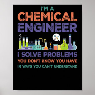 Ik ben scheikundig ingenieur en los problemen op d poster
