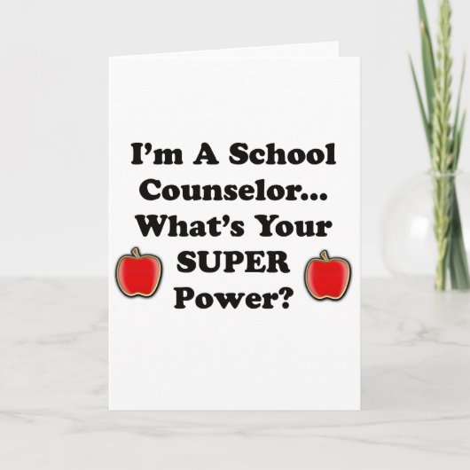 Ik ben schooladviseur feestdagen kaart (Voorkant)