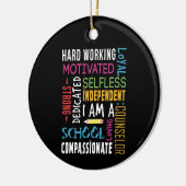 Ik ben schooladviseur keramisch ornament (Links)