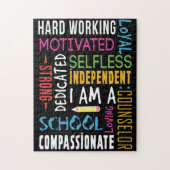 Ik ben schooladviseur legpuzzel (Verticaal)