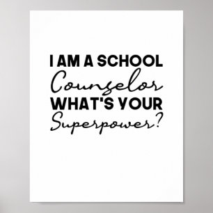 Ik ben schooladviseur wat is je Superpower? Poster