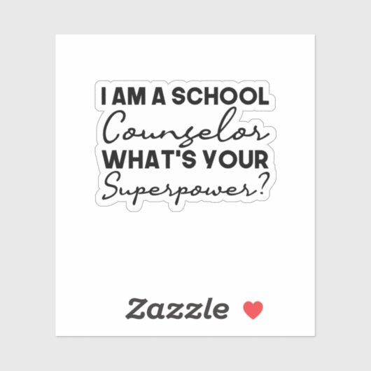 Ik ben schooladviseur wat is je Superpower? Sticker (Vel)
