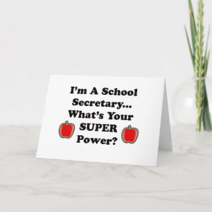 Ik ben schoolsecretaris feestdagen kaart