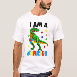 Ik ben schrijver Autism Familie Dinosaur Autisme T-shirt