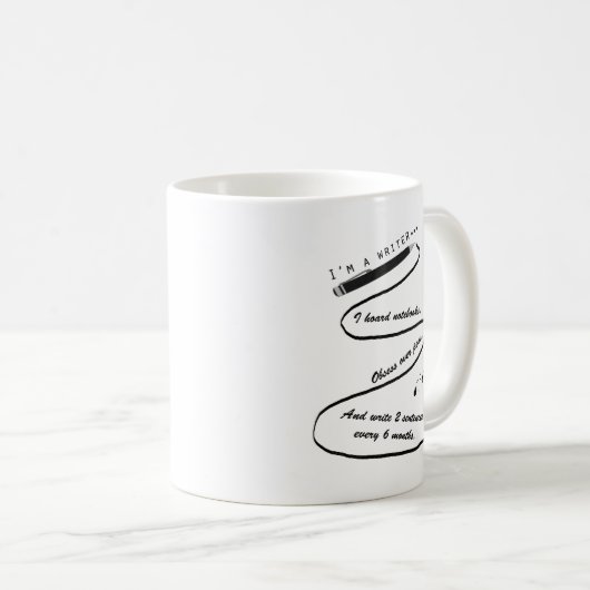 Ik ben schrijver Gift 11oz Mok Bookish (Voorkant rechts)