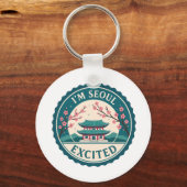 Ik ben Seoul enthousiast over Korea Sleutelhanger (Achterkant)