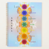 Ik ben Seven Chakra Mandala gepersonaliseerd Planner (Voorkant)
