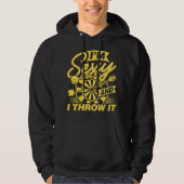Ik ben Sexy en ik gooi het - Ondeugende Dart Lover Hoodie (Voorkant)