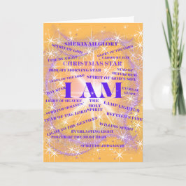 Ik ben Shekinah Glory Wenskaart Kaart