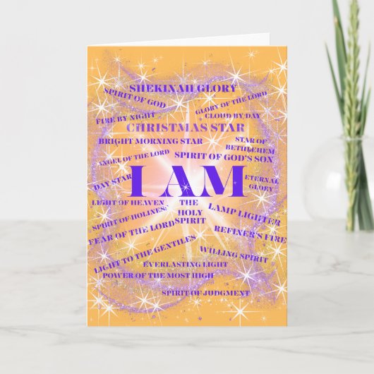 Ik ben Shekinah Glory Wenskaart Kaart (Voorkant)