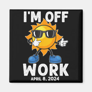 Ik ben Shirt Zonsverduistering Zon Vrije Dag Magneet