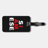 IK BEN SIAMEES BAGAGELABEL (Achterkant horizontaal)