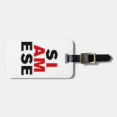 IK BEN SIAMESE BAGAGELABEL (Voorkant horizontaal)