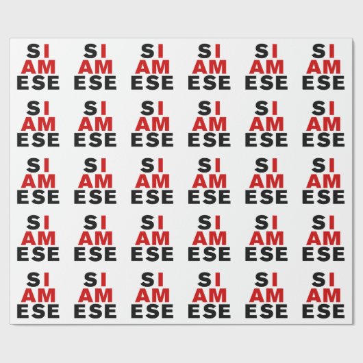 IK BEN SIAMESE CADEAUPAPIER (Vlak)