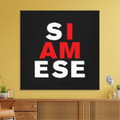 IK BEN SIAMESE CANVAS AFDRUK (Insitu (Woonkamer))