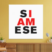 IK BEN SIAMESE CANVAS AFDRUK (Insitu (Woonkamer))