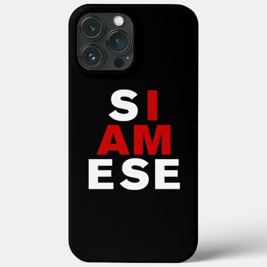 IK BEN SIAMESE Case-Mate iPhone CASE (Achterkant)