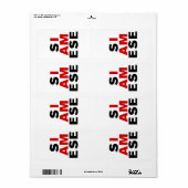 IK BEN SIAMESE ETIKET (Full Sheet)