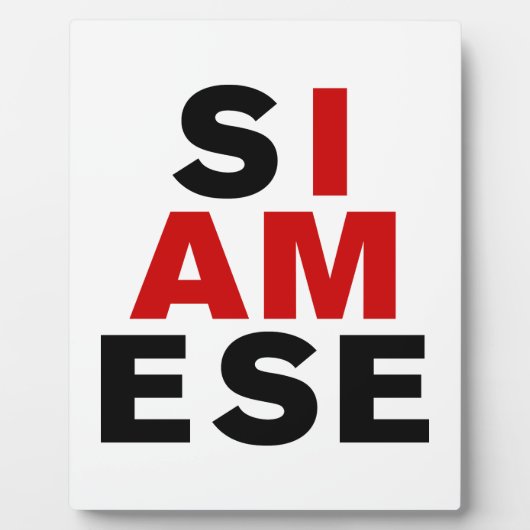 IK BEN SIAMESE FOTOPLAAT (Voorkant)