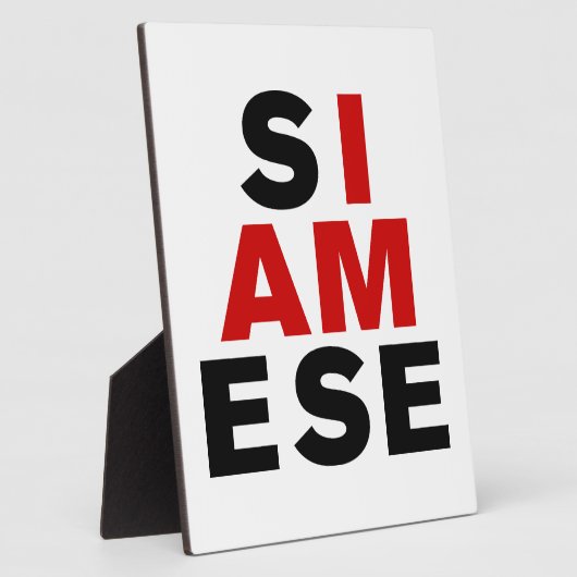 IK BEN SIAMESE FOTOPLAAT (Zijkant)