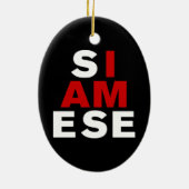 IK BEN SIAMESE KERAMISCH ORNAMENT (Achterkant)