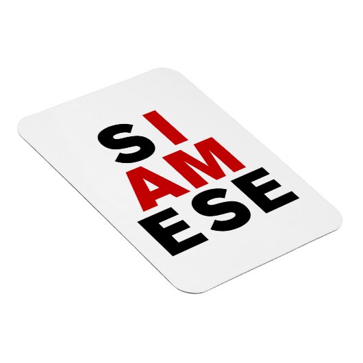 IK BEN SIAMESE MAGNEET (Rechterzijde)