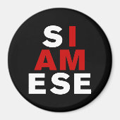 IK BEN SIAMESE MAGNEET (Voorkant)