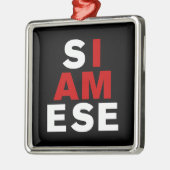 IK BEN SIAMESE METALEN ORNAMENT (Links)