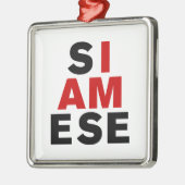 IK BEN SIAMESE METALEN ORNAMENT (Links)