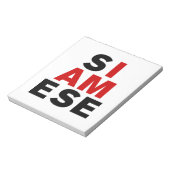 IK BEN SIAMESE NOTITIEBLOK (Linkerzijde)