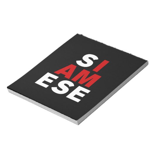 IK BEN SIAMESE NOTITIEBLOK (Linkerzijde)
