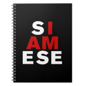 IK BEN SIAMESE NOTITIEBOEK (Voorkant)