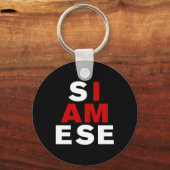IK BEN SIAMESE SLEUTELHANGER (Voorkant)