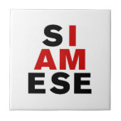 IK BEN SIAMESE TEGELTJE (Voorkant)
