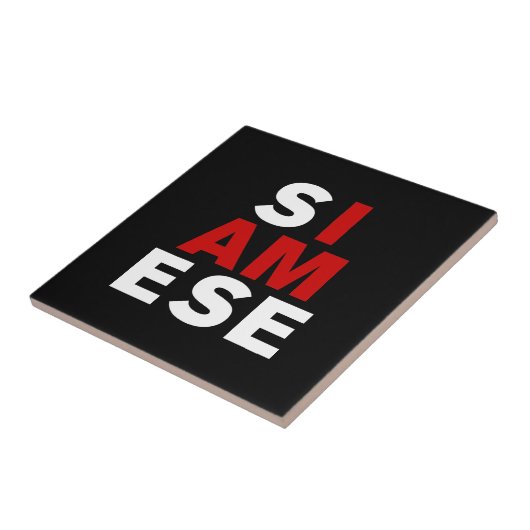 IK BEN SIAMESE TEGELTJE (Zijkant)