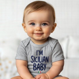 "Ik ben Siciliaans Baby" Grappige trots van Sicili Romper
