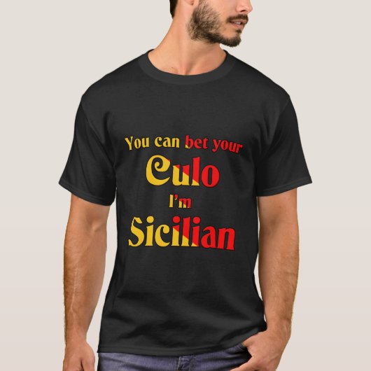 Ik ben Siciliaans T-shirt (Voorkant)