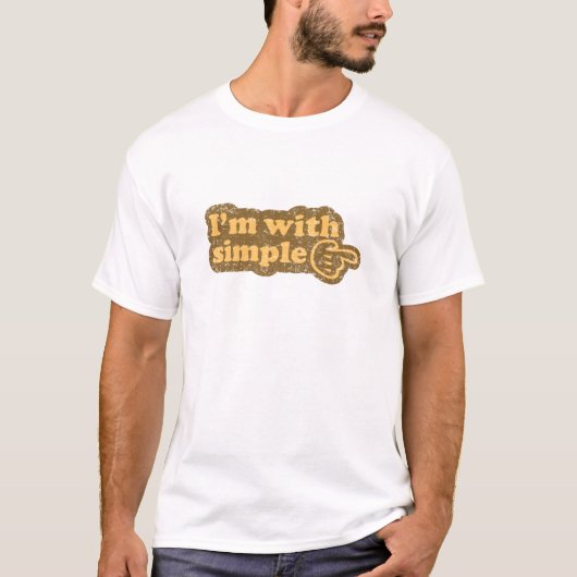Ik ben simpel. t-shirt (Voorkant)