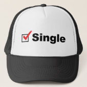 Ik ben single en available trucker pet (Voorkant)
