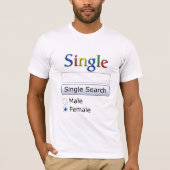 ik ben single t-shirt (Voorkant)