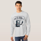 Ik ben single, wil mijn nummer? graffiti stijl t-shirt (Voorkant volledig)