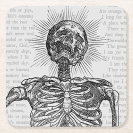 +[ IK BEN SKELET! ]+ KARTONNEN ONDERZETTERS