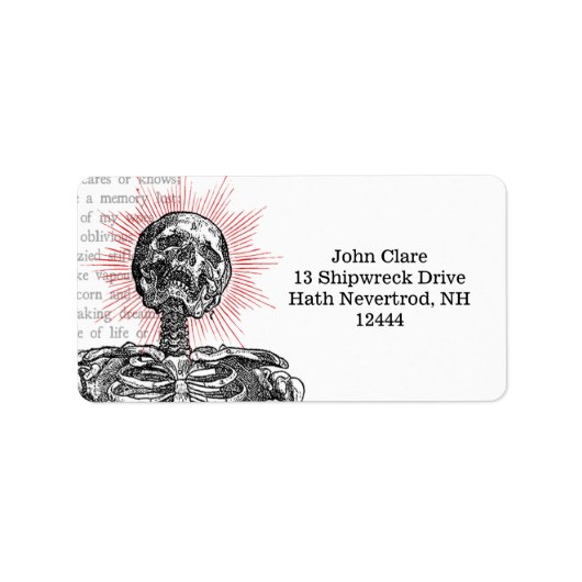 Ik ben Skeleton. Etiket (Voorkant)