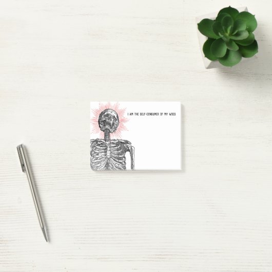 Ik ben Skeleton. Post-it® Notes (Kantoor)
