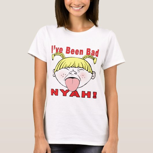 Ik ben slecht geweest (meisje) t-shirt (Voorkant)