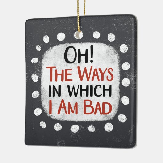Ik ben slecht Ornament (Links)