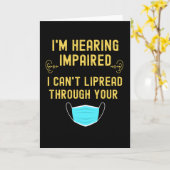 Ik ben slechthorend, ik kan niet liplezen door je kaart (Gele Bloem)