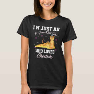 Ik ben slechts 11 jaar oud meisje die van Cheetahs T-shirt
